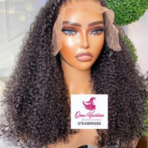 12” pixie curls SDD human hair with frontal  Factory wig Bundles