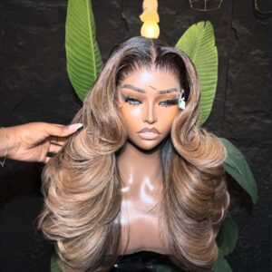 18” Full hd frontal 300g layered bounce 760,000 Light Brown color