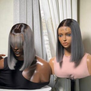 SDD 10” inches bonestraight, Grey color 200g with closure