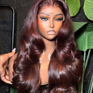 Raw donor Cajun color 18” bounce with 5 by 5 lace